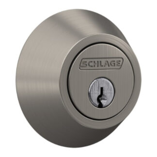 Schlage JW60V619VP Single Cylinder Deadbolt - Satin Nickel