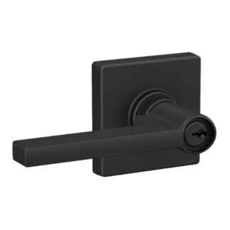 Schlage J54SOL622COLVP Solstice Collins Keyed Lever - Matte Black