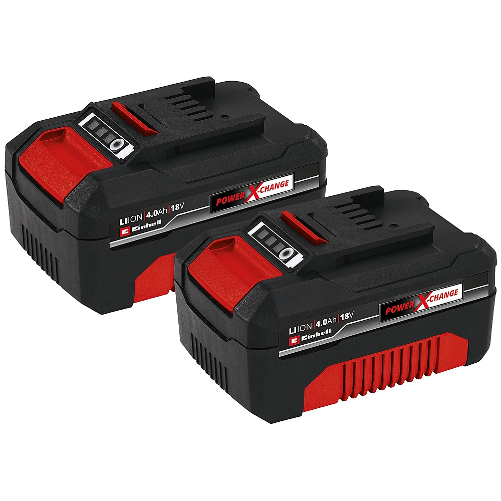 Einhell 4511603 18V 4.0 Ah Lithium-Ion Batteries- Twin pack