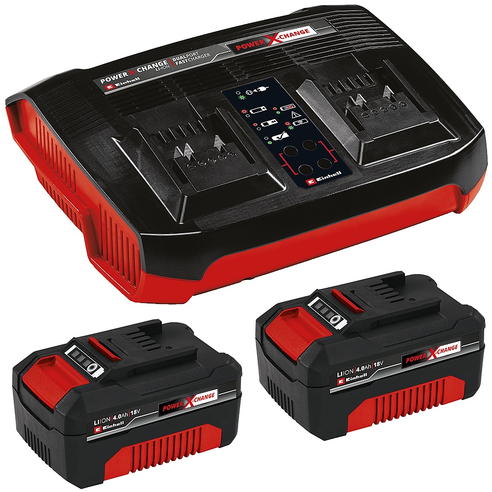 Einhell 4512133 18V 2 X 4.0 Ah P-X-C Starter Kit