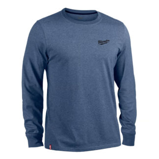 Milwaukee 604BL FREEFLEX™ Hybrid Long Sleeve Work Tee - Blue
