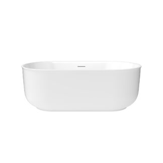 Maax Ommu 5932 Acrylic Freestanding Center Drain Bathtub - White