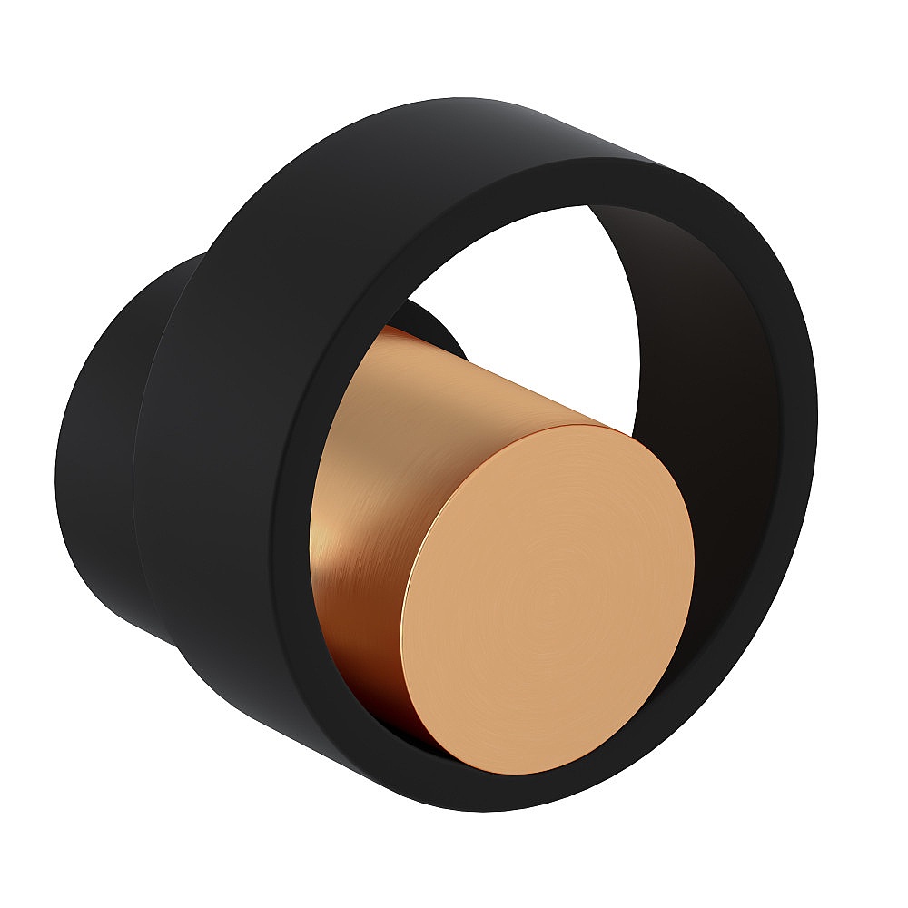 Rohl EC18W2IWMBG Eclissi™ Trim For Volume Control And Diverter - Matte Black/Satin Gold