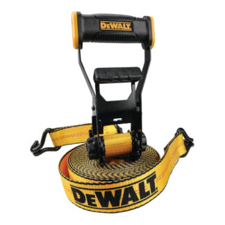 DeWalt DXBC10000J 27ft x 2" 10000lb Heavy-Duty JJ-Hook Ratchet Strap - Yellow
