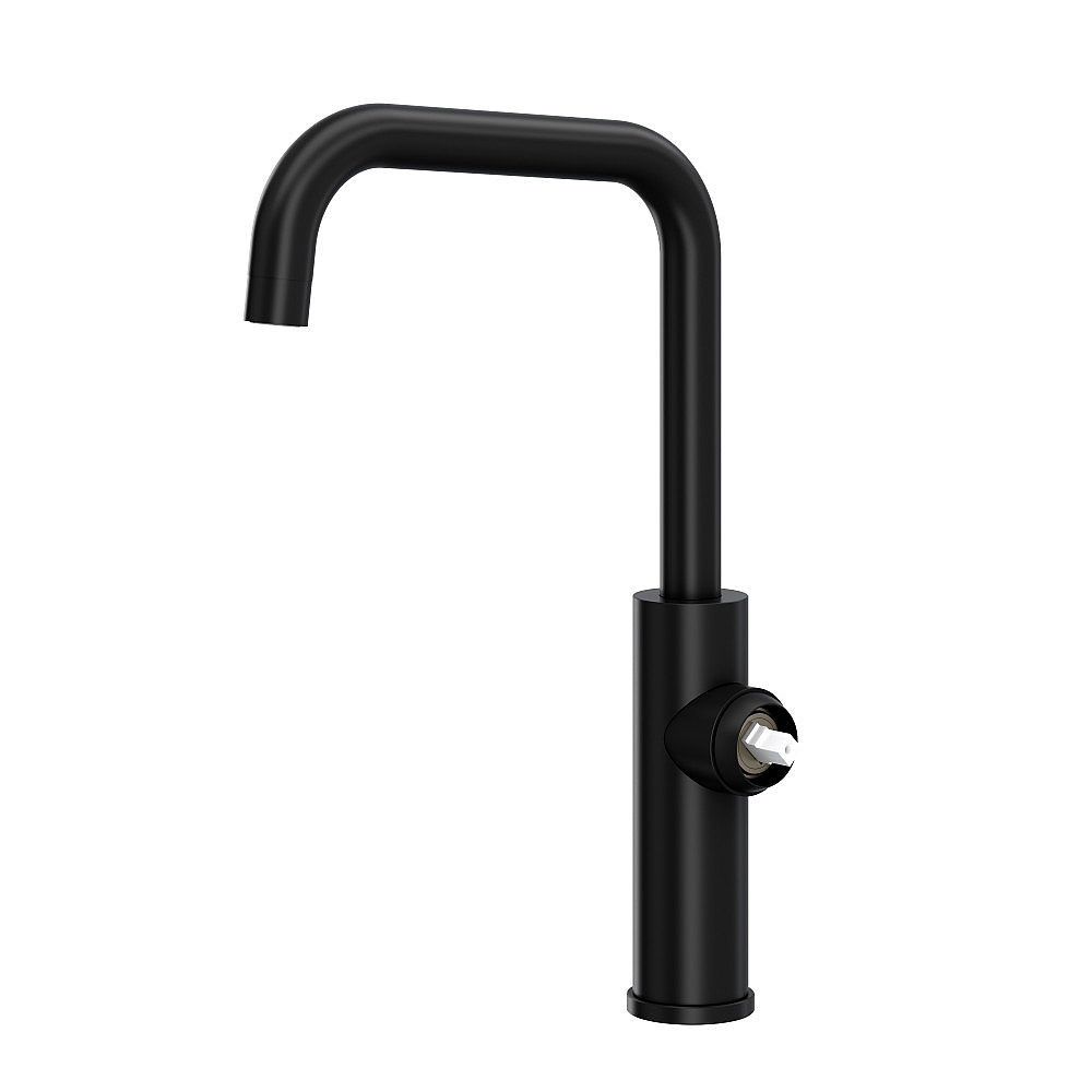 Rohl EC60D1MB Eclissi™ Bar/Food Prep Kitchen Faucet With U-Spout - Less Handle - Matte Black