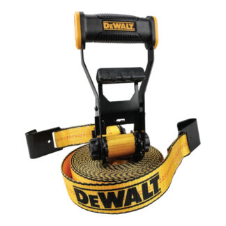DeWalt DXBC10000F 27ft x 2" 10000lb Flat Hook Ratchet Strap - Yellow