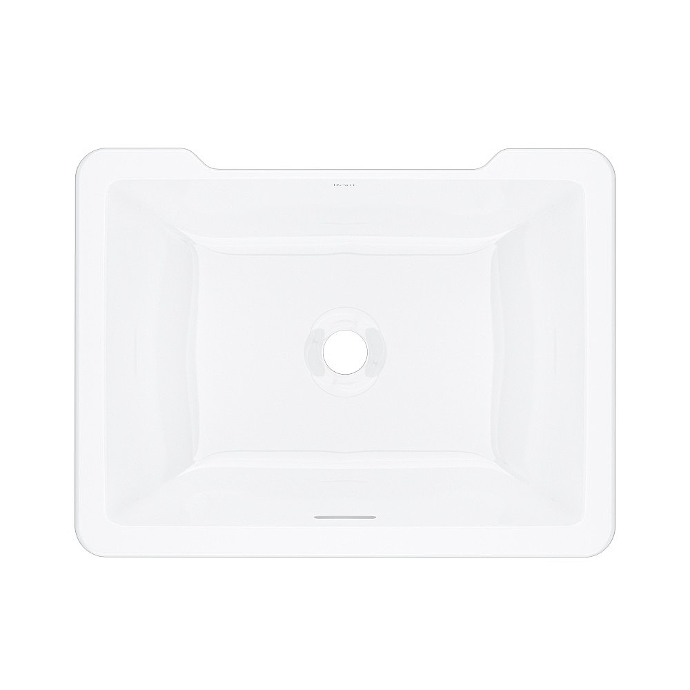 Rohl ERUB2015RTWH Eirene™ 20" x 15" Undermount Rectangular Lavatory Sink - White (WH)