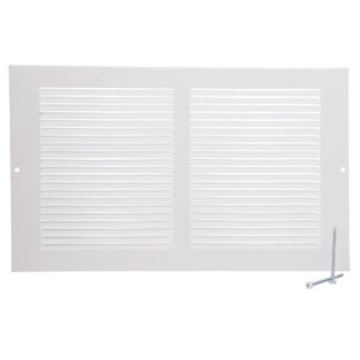 Imperial Manufacturing RG0024 12" x 8" Baseboard Grille - White
