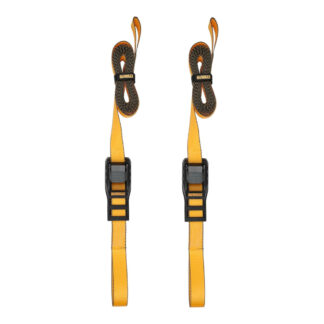 DeWalt DXBC90046 14ft x 1-1/4" 2000lb Tie-Down Lashing Strap, 2 Pack - Yellow
