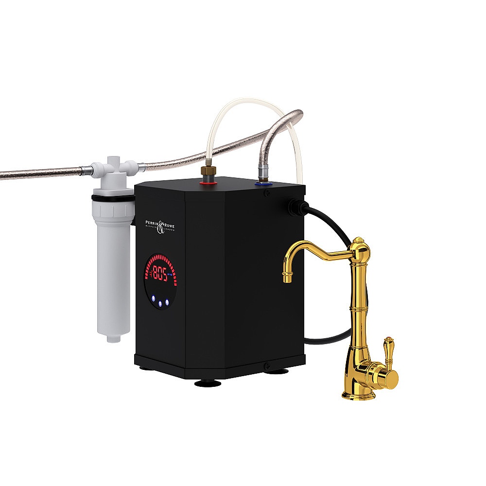 Rohl GKIT1445LMULB-2 Acqui® Hot Water Dispenser, Tank And Filter Kit - Unlacquered Brass