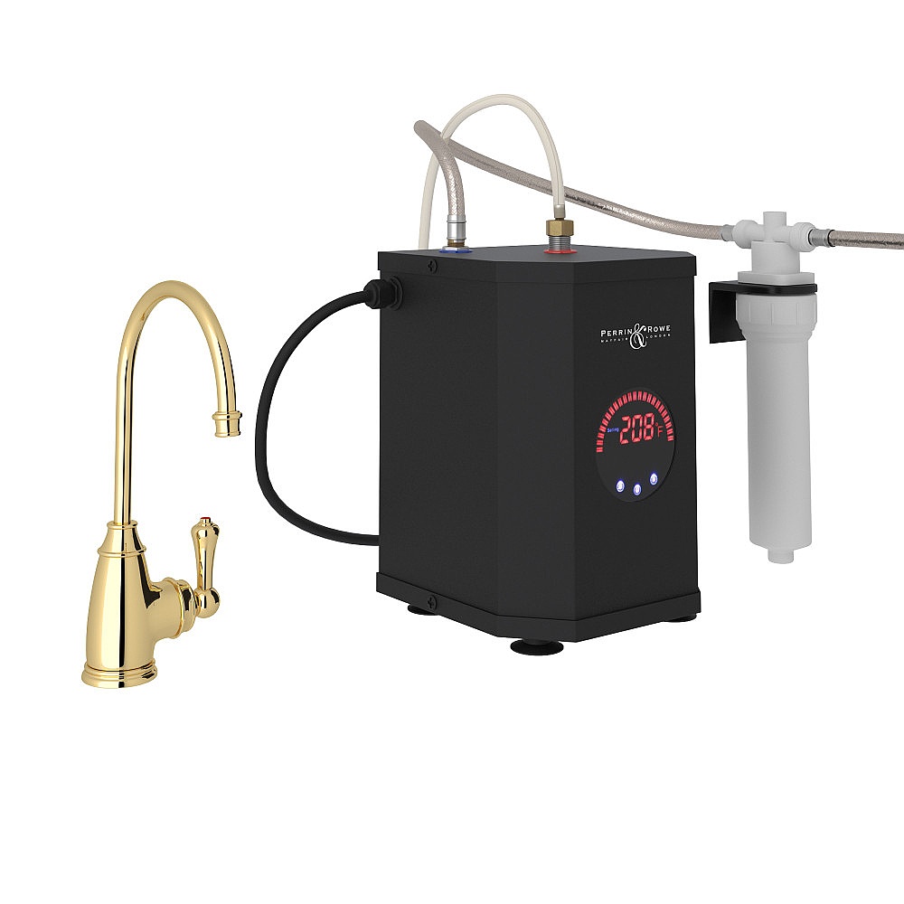 Rohl GKIT1655LMULB-2 San Julio® Hot Water Dispenser, Tank And Filter Kit - Unlacquered Brass
