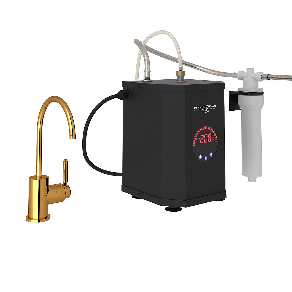 Rohl GKIT7545LMIB-2 Lux™ Hot Water Dispenser, Tank And Filter Kit - Italian Brass