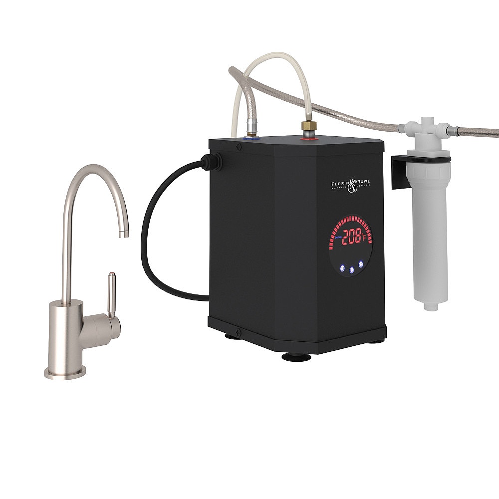 Rohl GKIT7545LMSTN-2 Lux™ Hot Water Dispenser, Tank And Filter Kit - Satin Nickel
