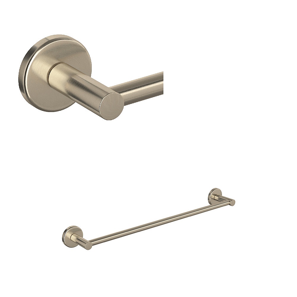 Rohl LO1/18STN Lombardia® 18" Towel Bar - Satin Nickel