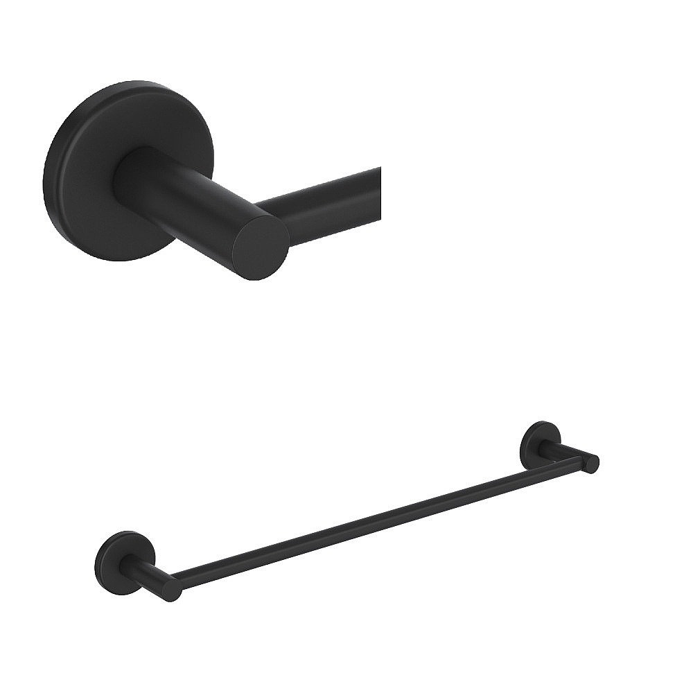 Rohl LO1/24MB Lombardia® 24" Towel Bar - Matte Black
