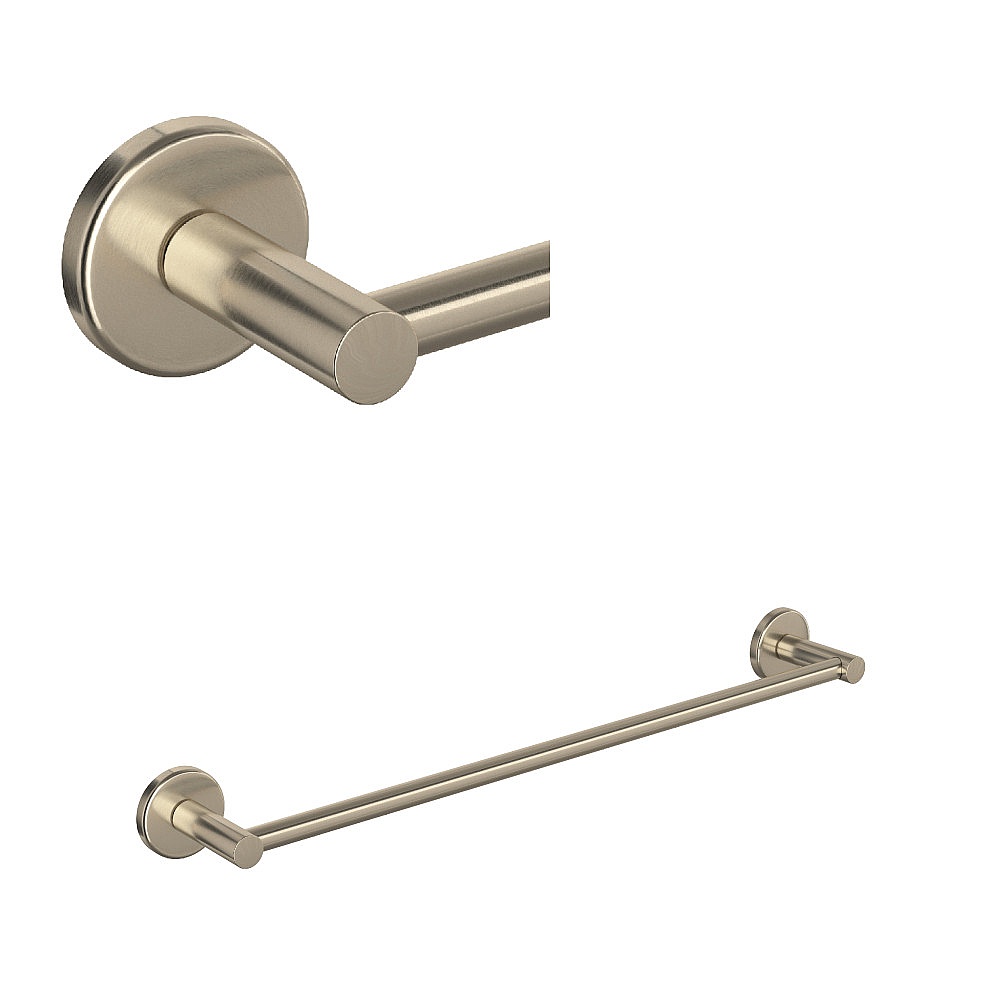 Rohl LO1/24STN Lombardia® 24" Towel Bar - Satin Nickel
