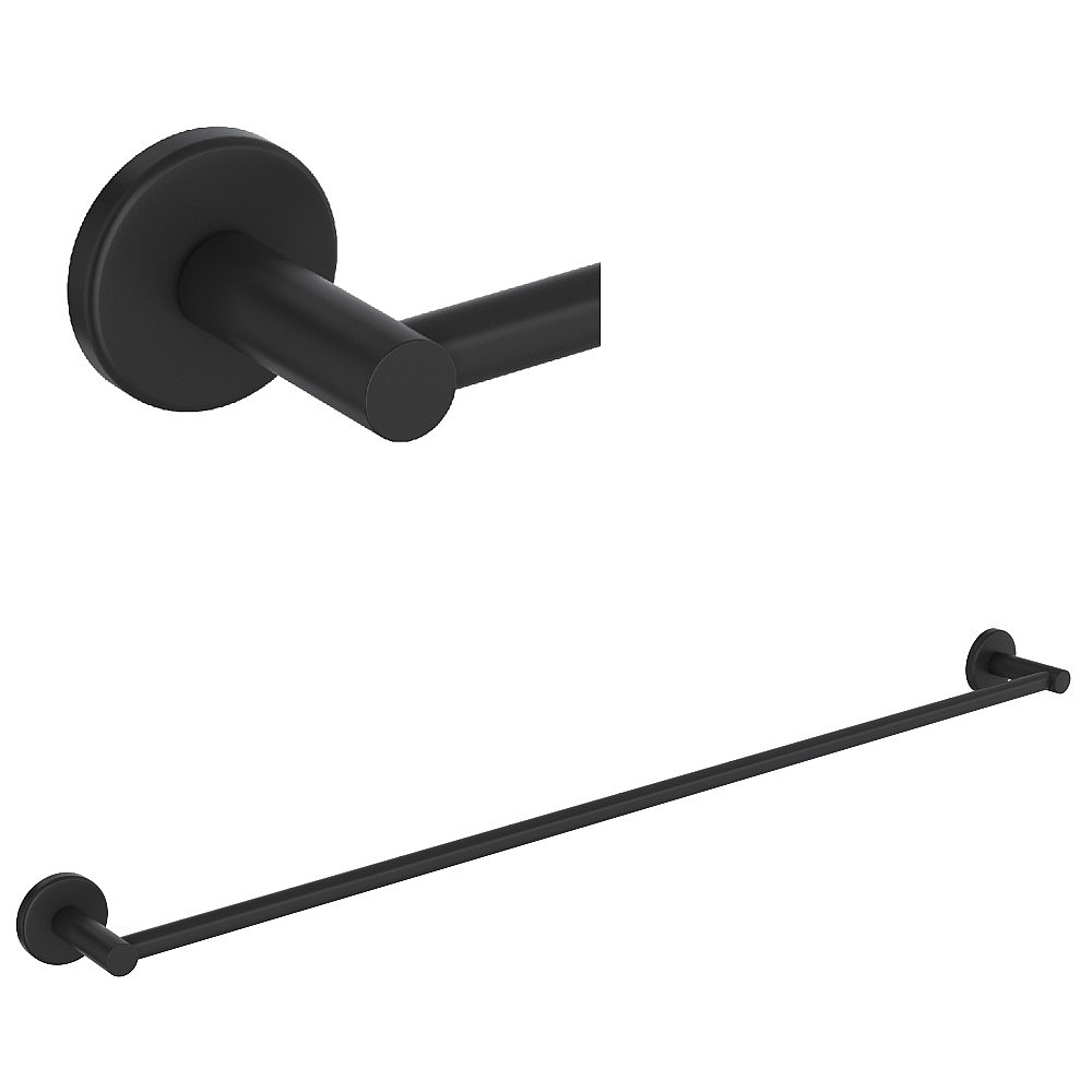Rohl LO1/30MB Lombardia® 30" Towel Bar - Matte Black