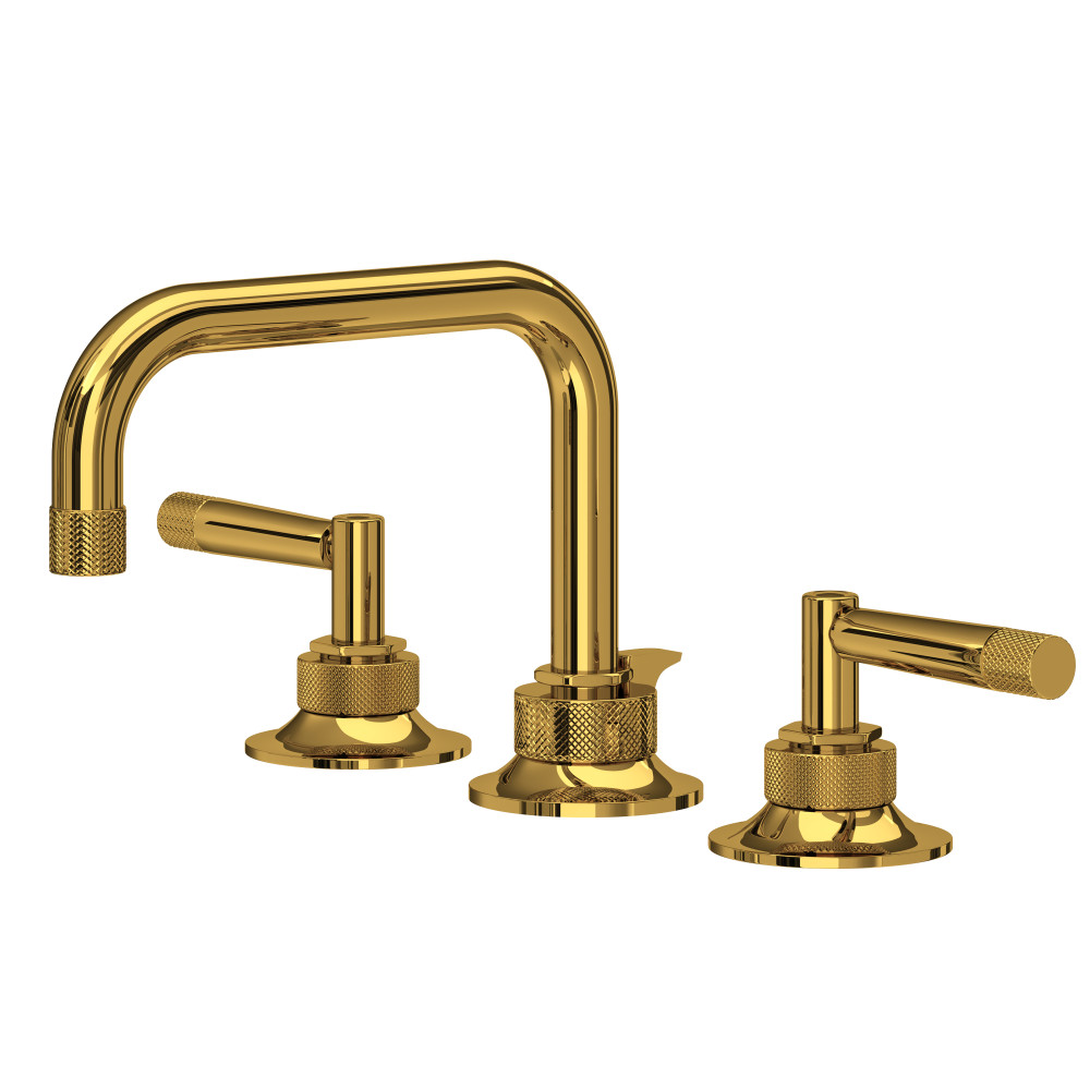 Rohl MB2009LMULB-2 Graceline® Widespread Lavatory Faucet With U-Spout - Unlacquered Brass