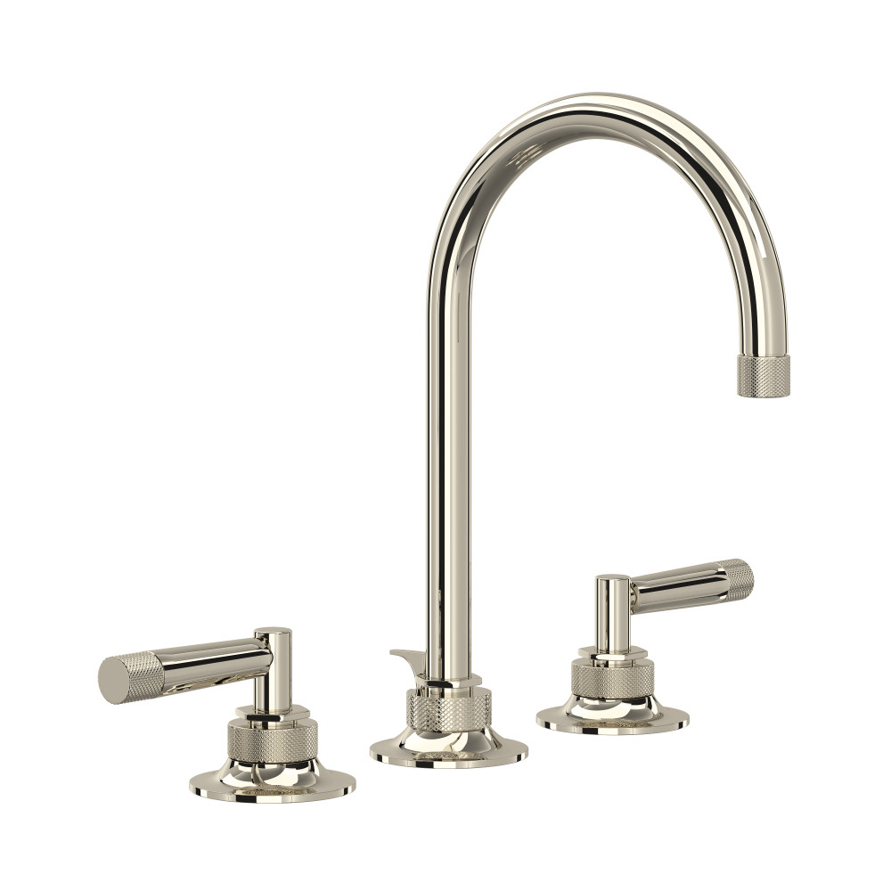Rohl MB2019LMPN-2 Graceline® Widespread Lavatory Faucet With C-Spout - Polished Nickel