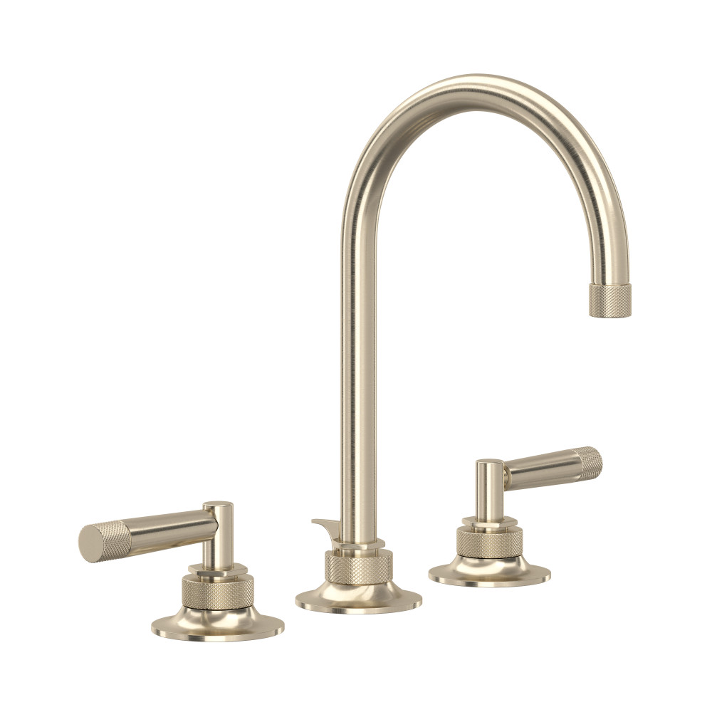Rohl MB2019LMSTN-2 Graceline® Widespread Lavatory Faucet With C-Spout - Satin Nickel
