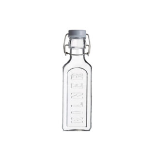 Kilner 0025005KN 330ml Square Clip-Top Bottle - Clear