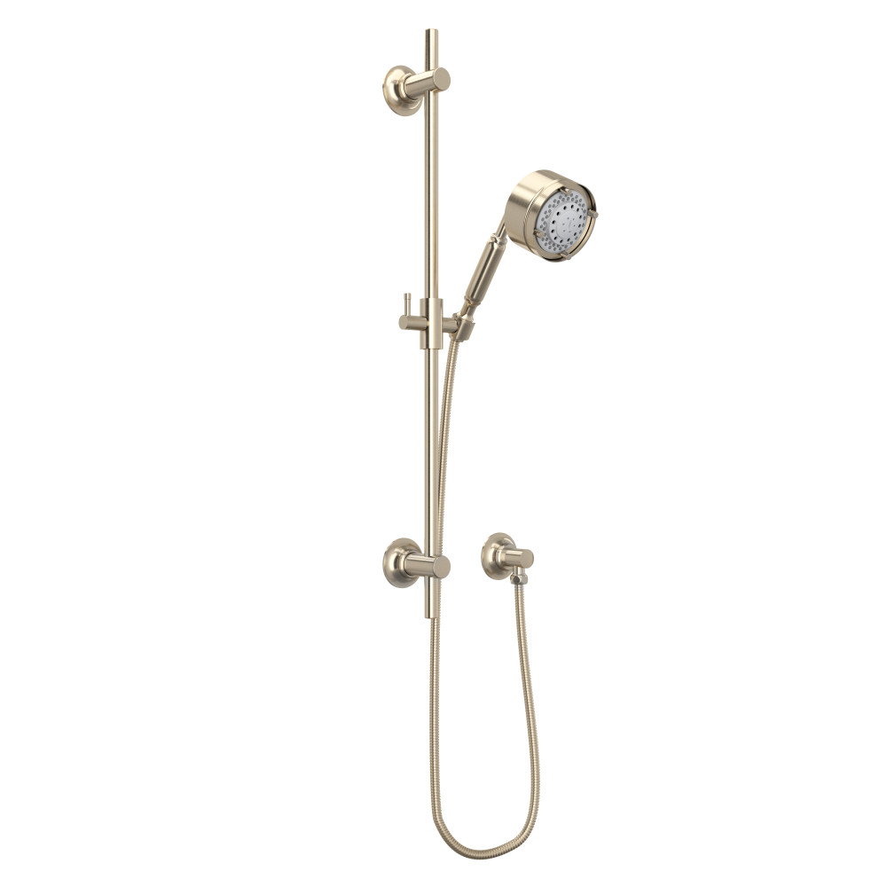 Rohl MB2046STN Graceline® Handshower Set With 24" Slide Bar and 5-Function Handshower - Satin Nickel