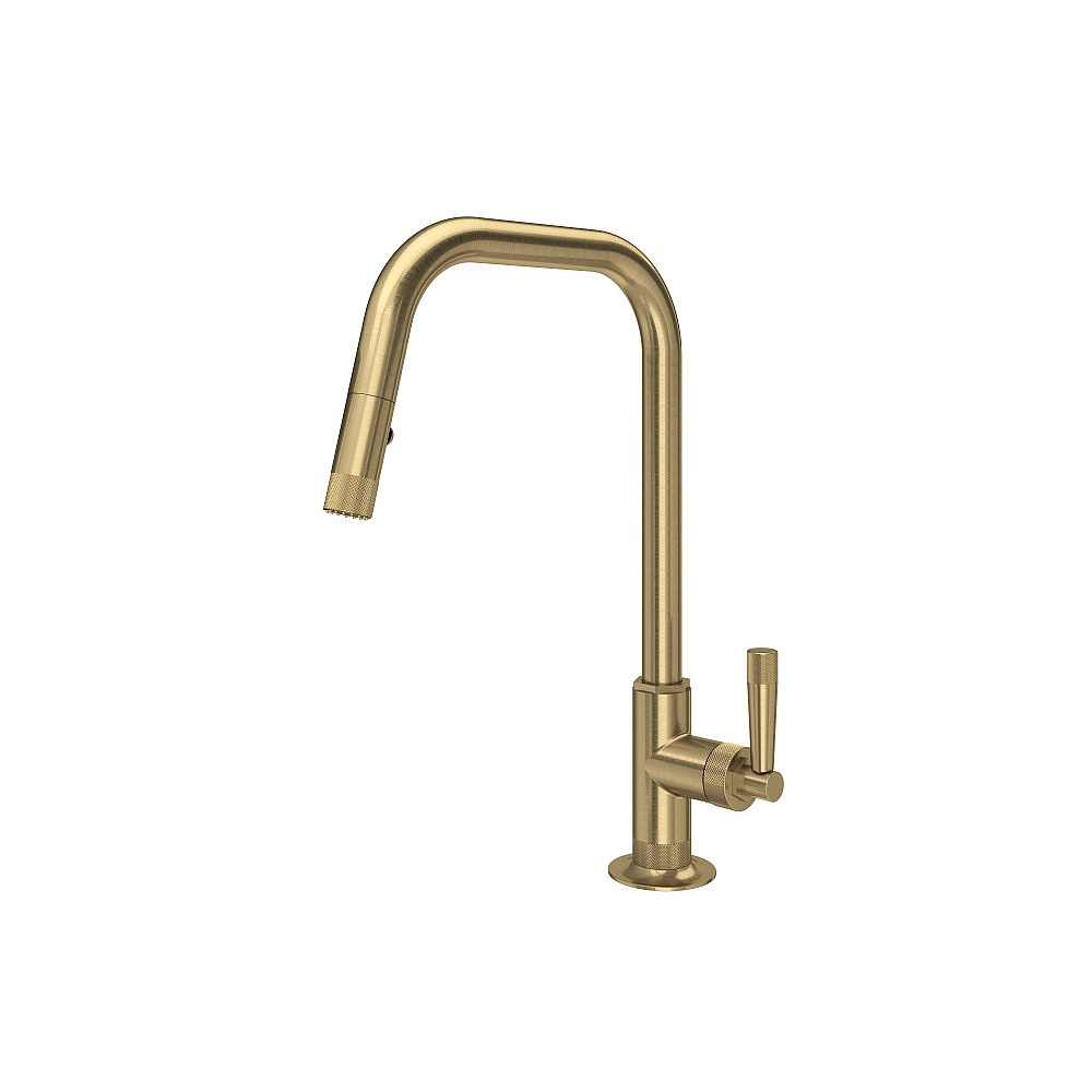 Rohl MB7956LMAG Graceline® Pull-Down Kitchen Faucet With U-Spout - Antique Gold