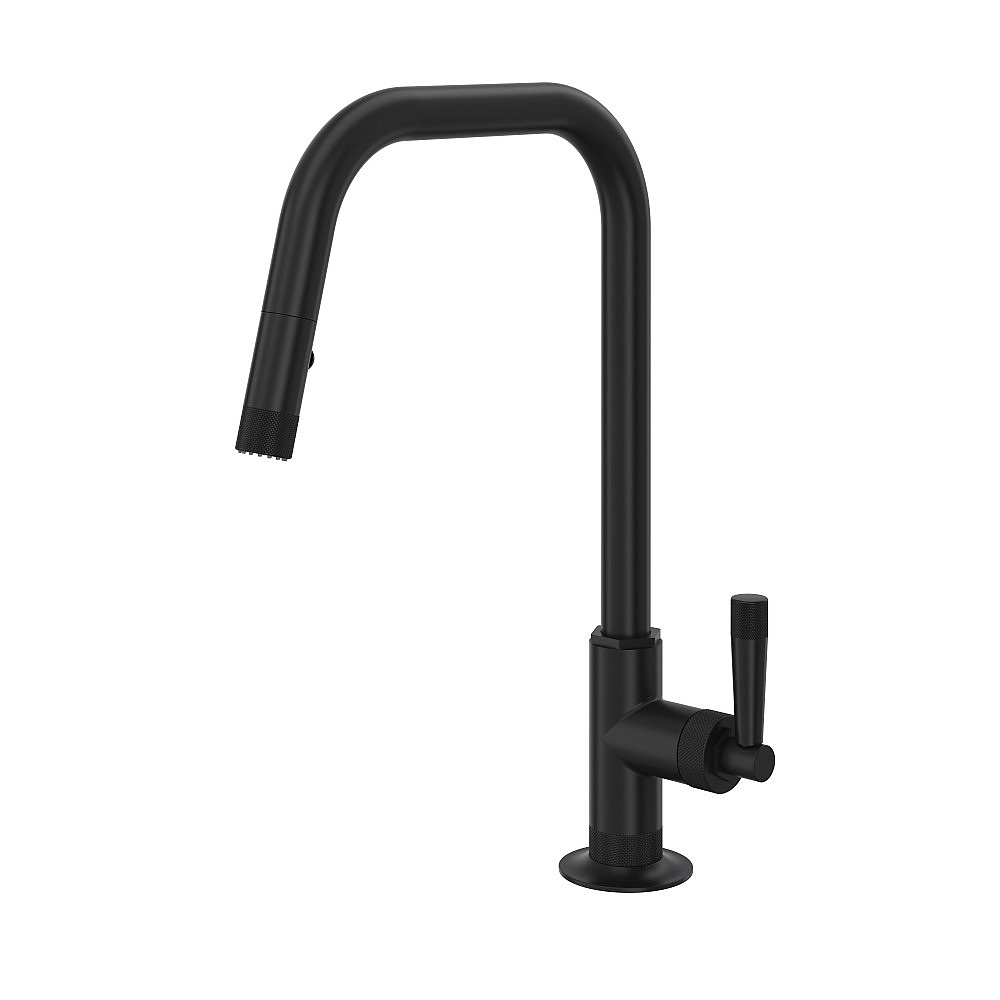 Rohl MB7956LMMB Graceline® Pull-Down Kitchen Faucet With U-Spout - Matte Black