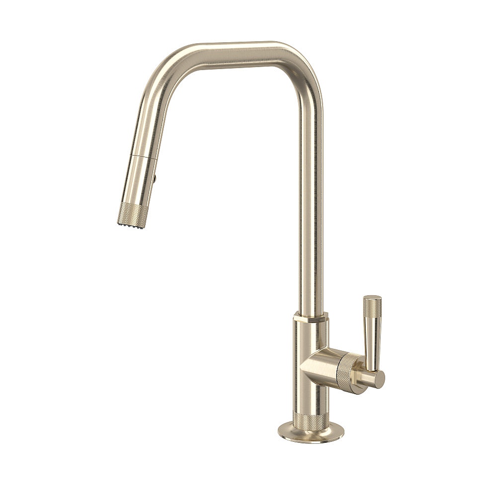 Rohl MB7956LMSTN Graceline® Pull-Down Kitchen Faucet With U-Spout - Satin Nickel