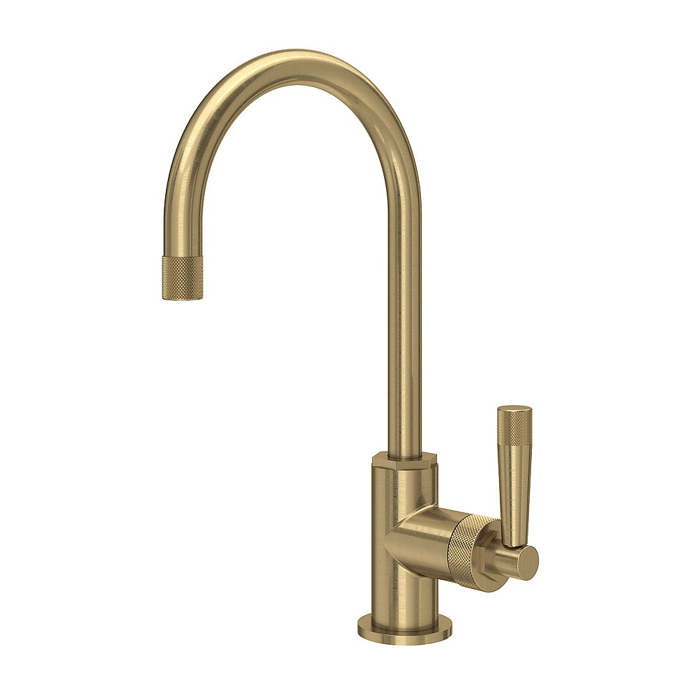 Rohl MB7960LMAG Graceline® Bar/Food Prep Kitchen Faucet With C-Spout - Antique Gold