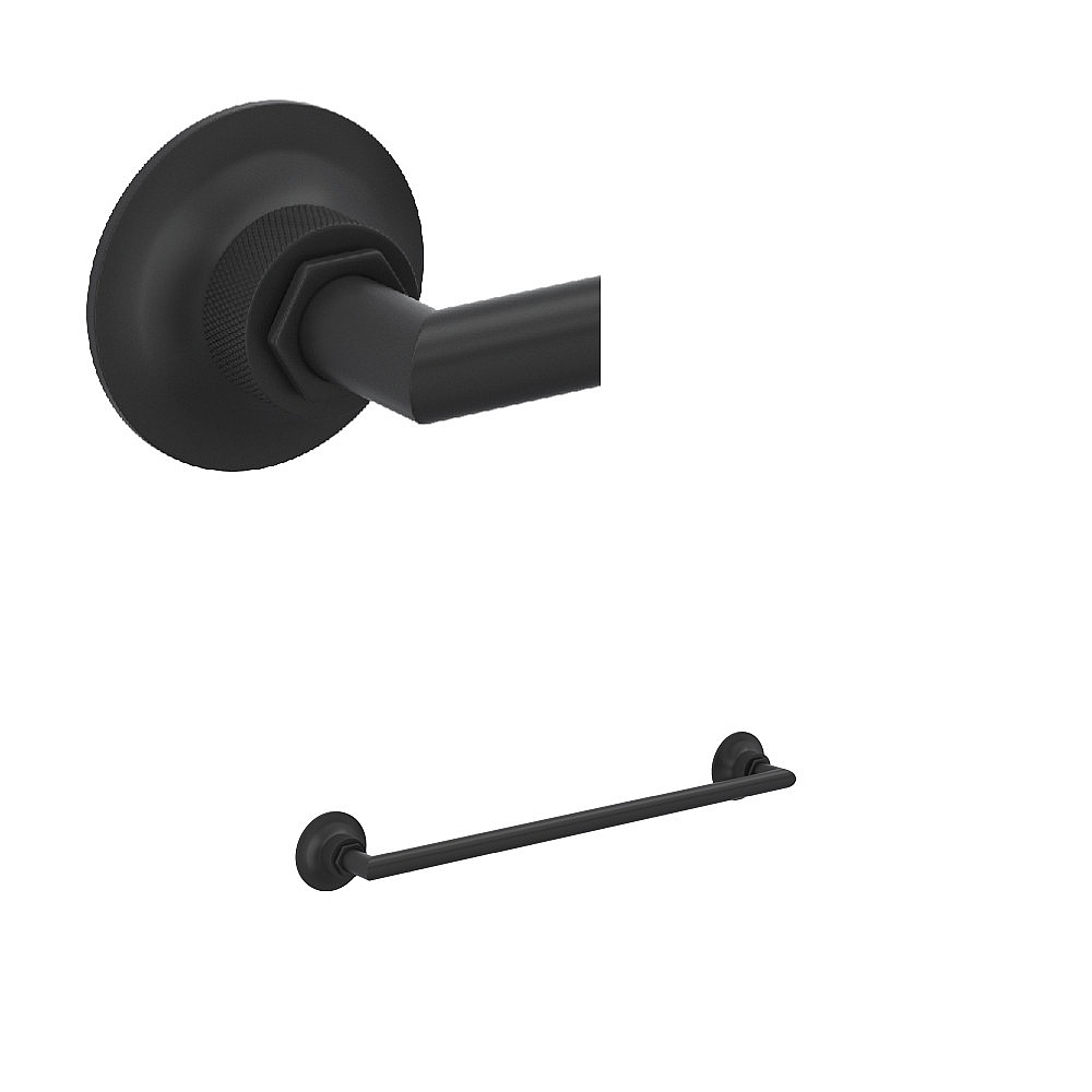 Rohl MBG1/18MB Graceline® 18" Towel Bar - Matte Black