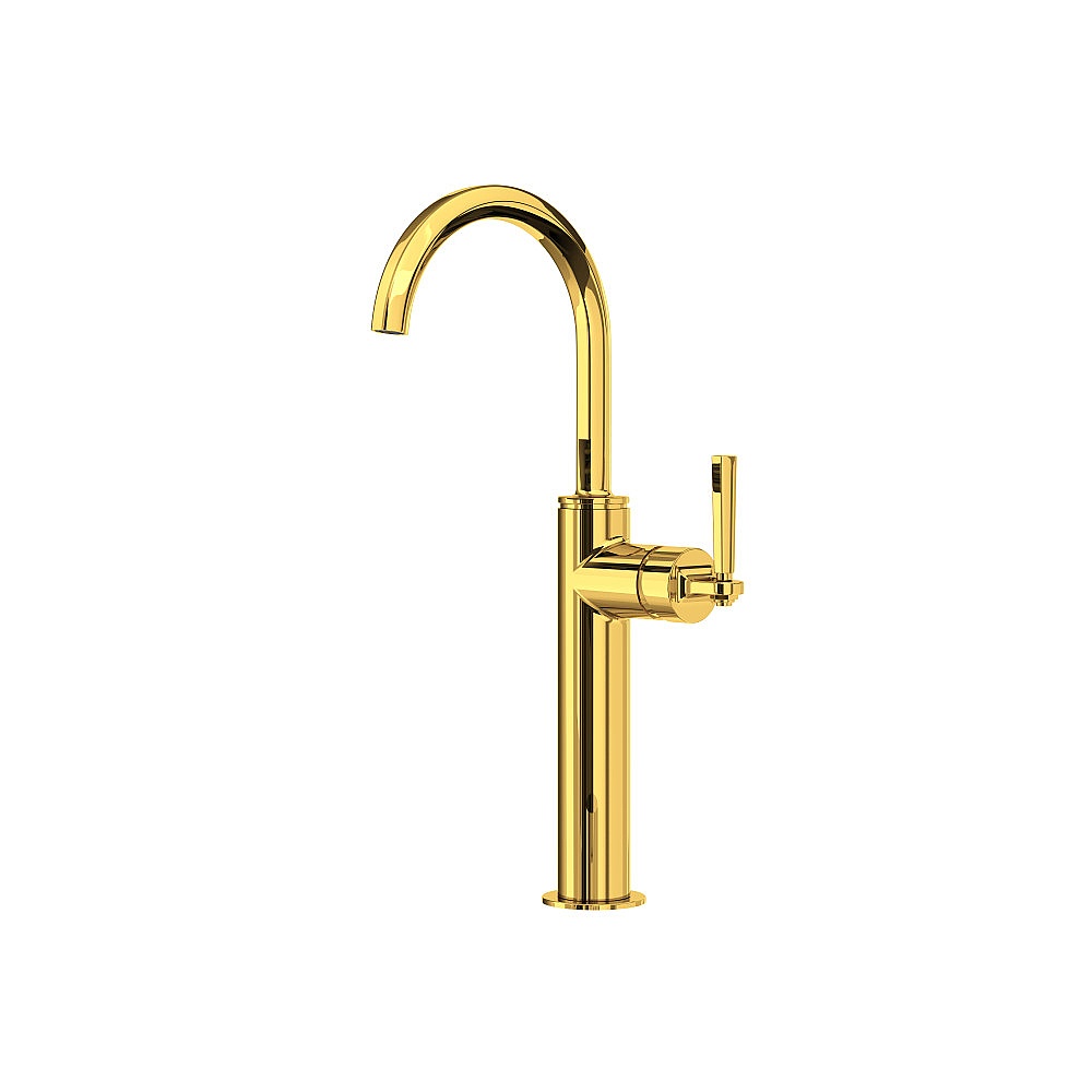 Rohl MD02D1LMULB Modelle™ Single Handle Tall Lavatory Faucet - Unlacquered Brass