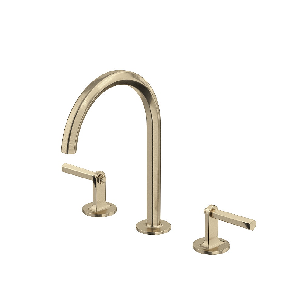 Rohl MD08D3LMAG Modelle™ Widespread Lavatory Faucet With C-Spout - Antique Gold