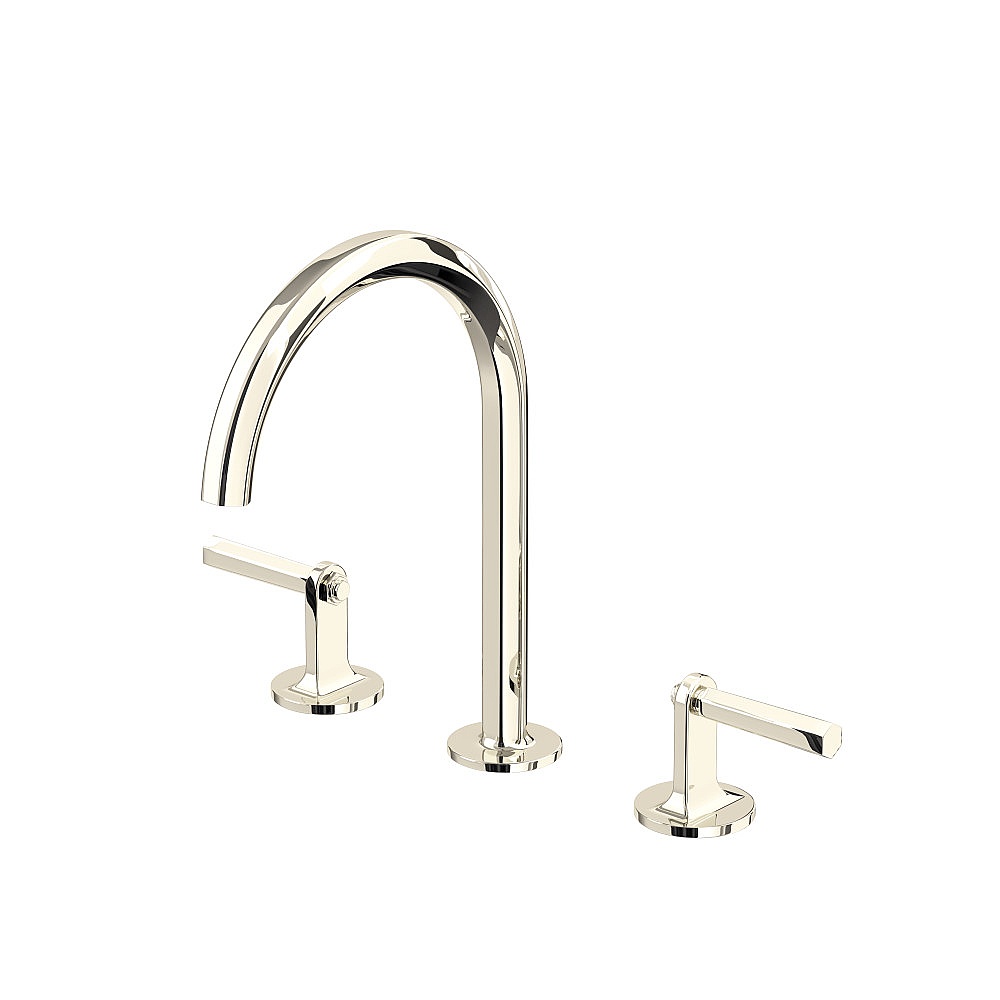 Rohl MD08D3LMPN Modelle™ Widespread Lavatory Faucet With C-Spout - Polished Nickel