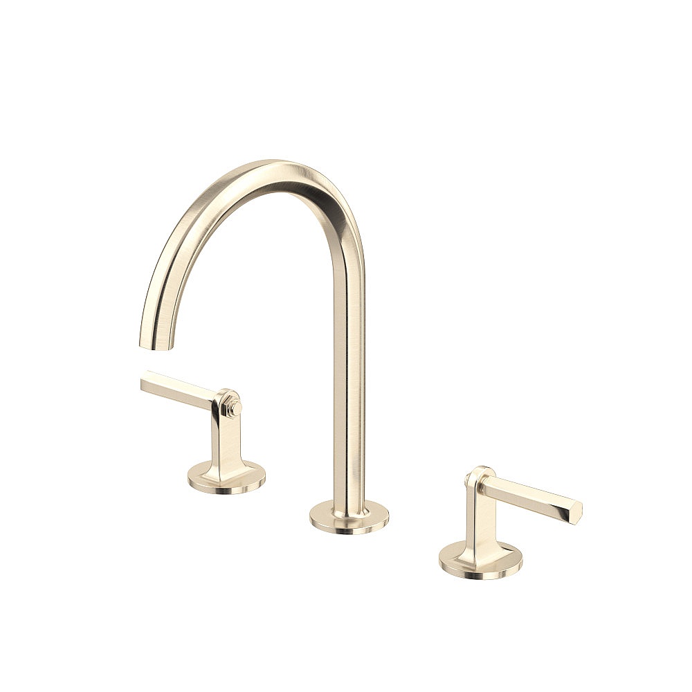 Rohl MD08D3LMSTN Modelle™ Widespread Lavatory Faucet With C-Spout - Satin Nickel