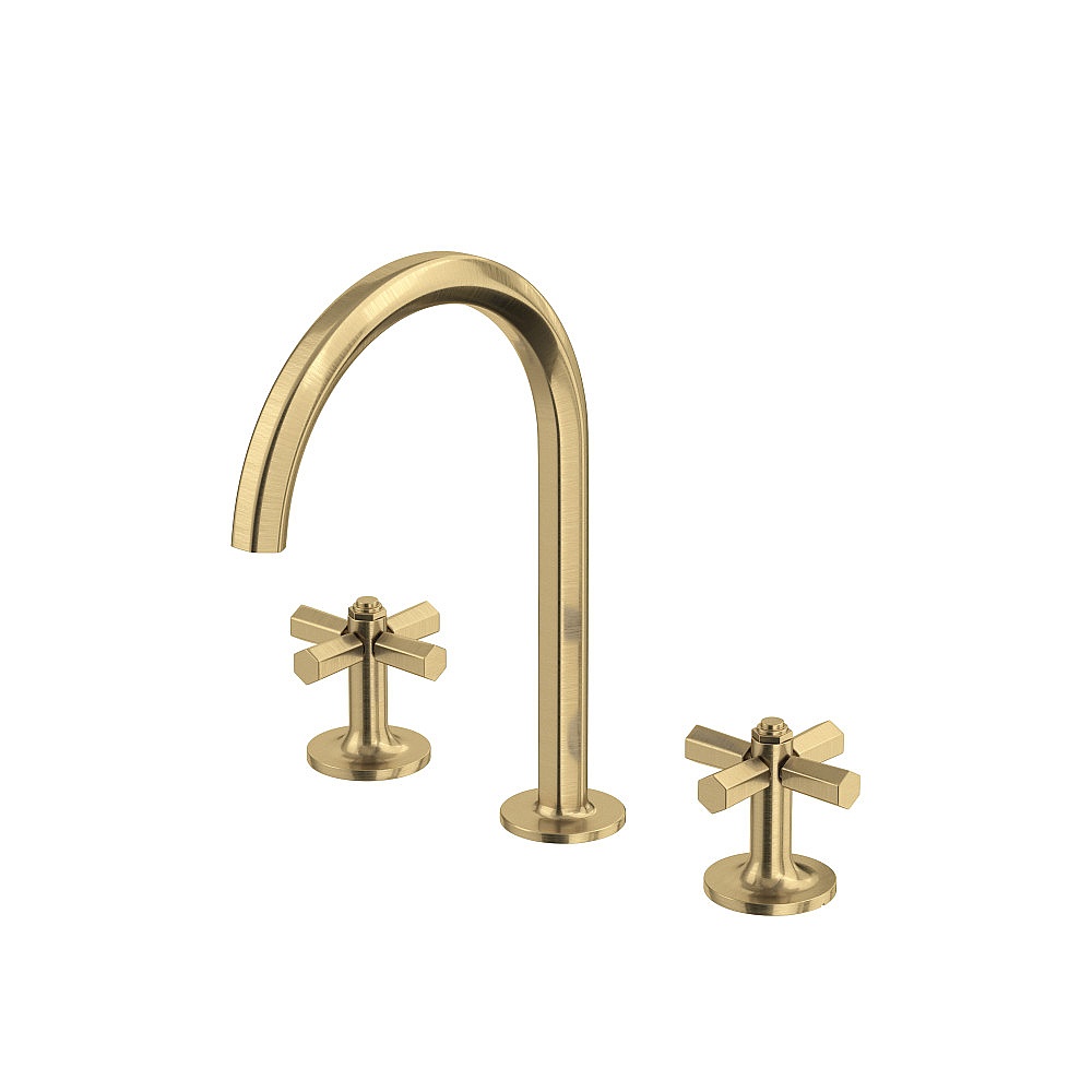 Rohl MD08D3XMAG Modelle™ Widespread Lavatory Faucet With C-Spout - Antique Gold