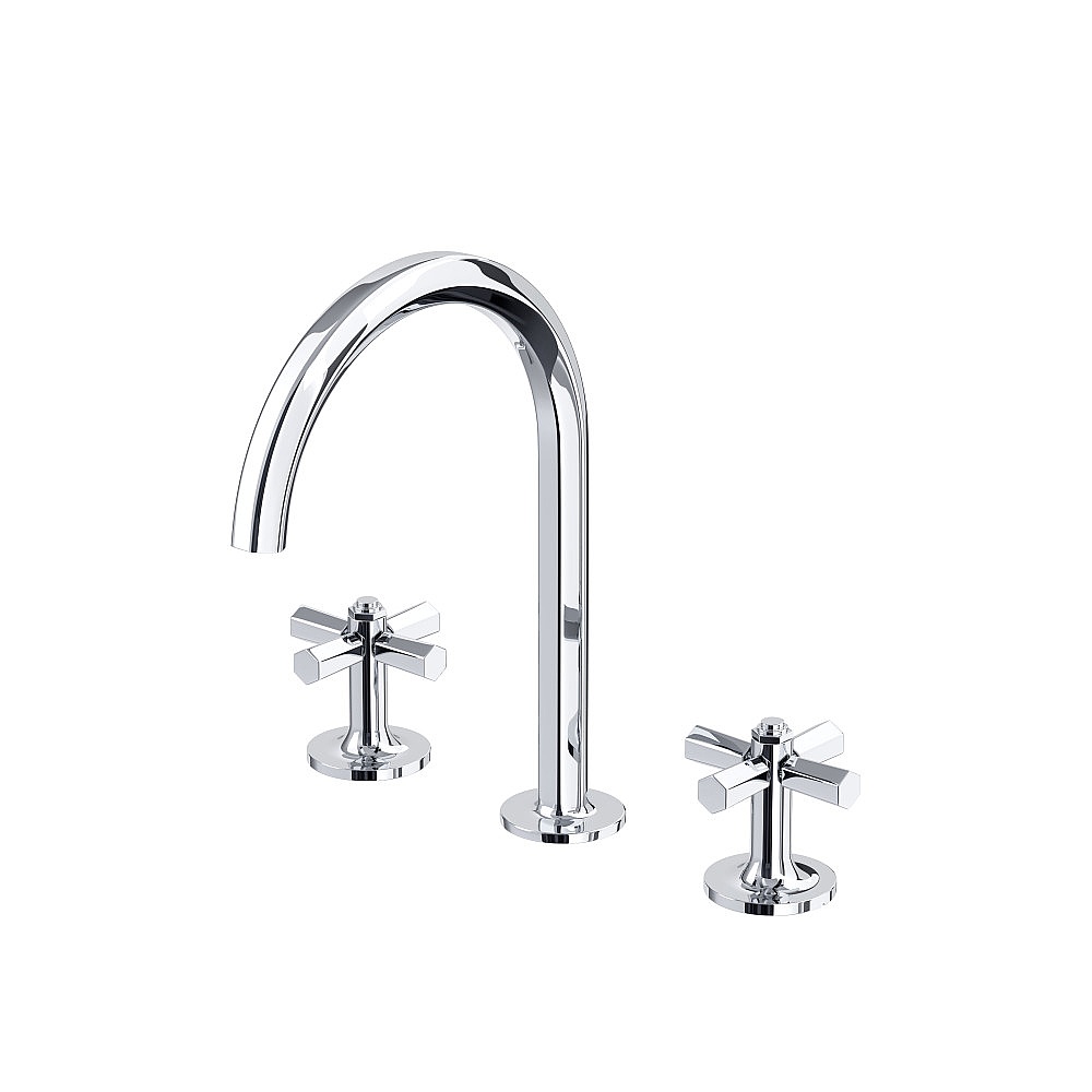 Rohl MD08D3XMAPC Modelle™ Widespread Lavatory Faucet With C-Spout - Polished Chrome
