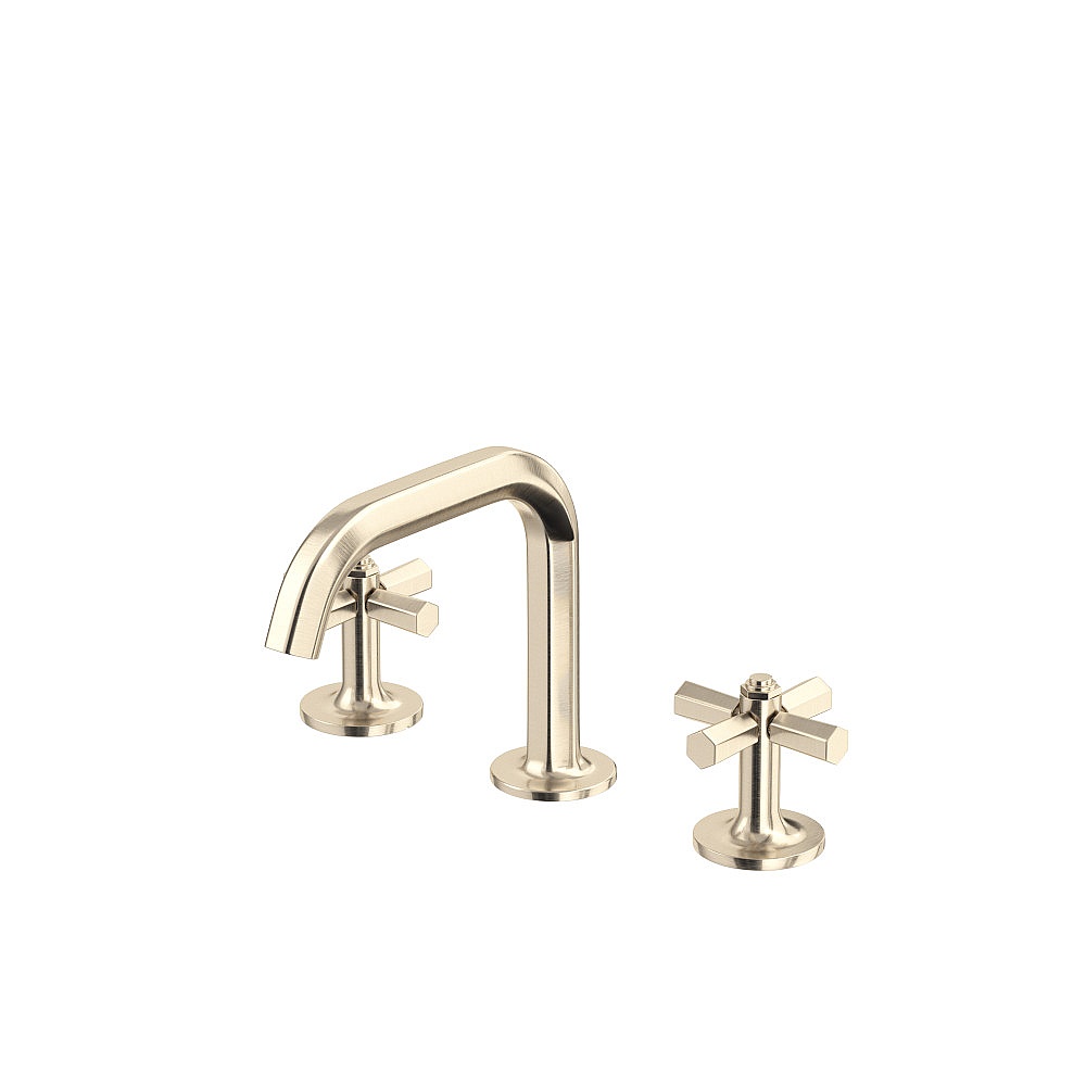 Rohl MD09D3XMSTN Modelle™ Widespread Lavatory Faucet With U-Spout - Satin Nickel
