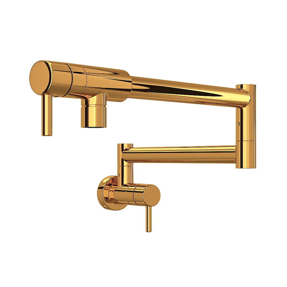 Rohl QL66L-IB-2 Lux Pot Filler - Italian Brass