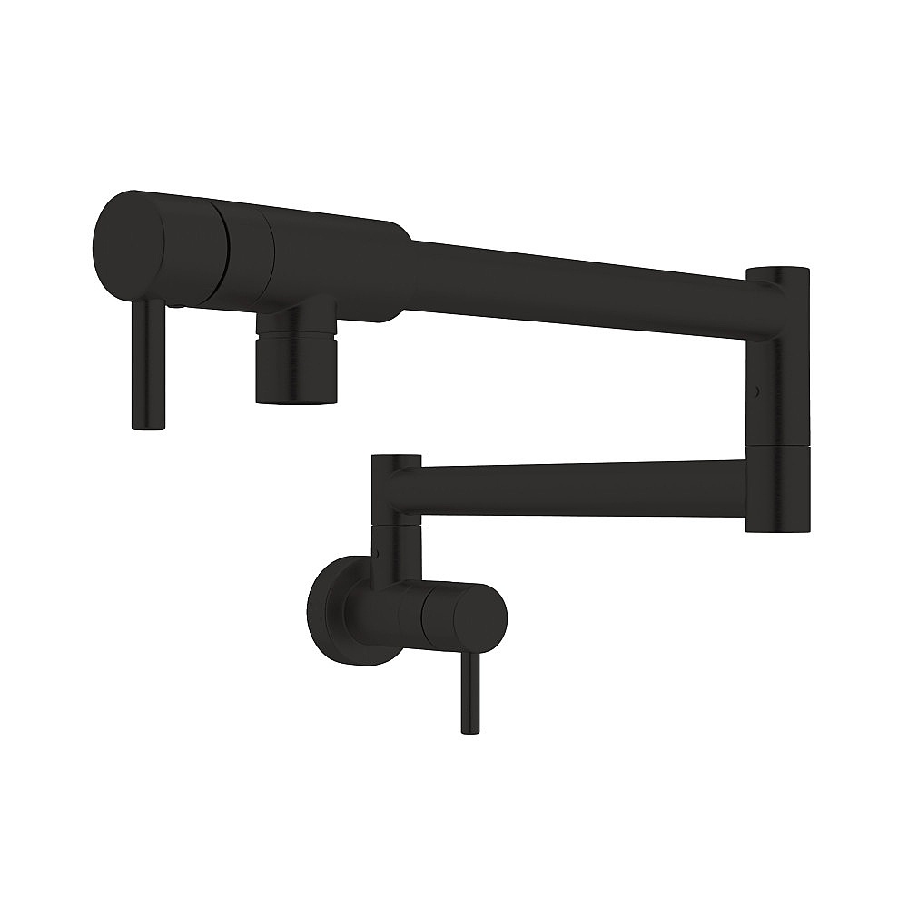Rohl QL66L-MB-2 Lux Pot Filler - Matte Black