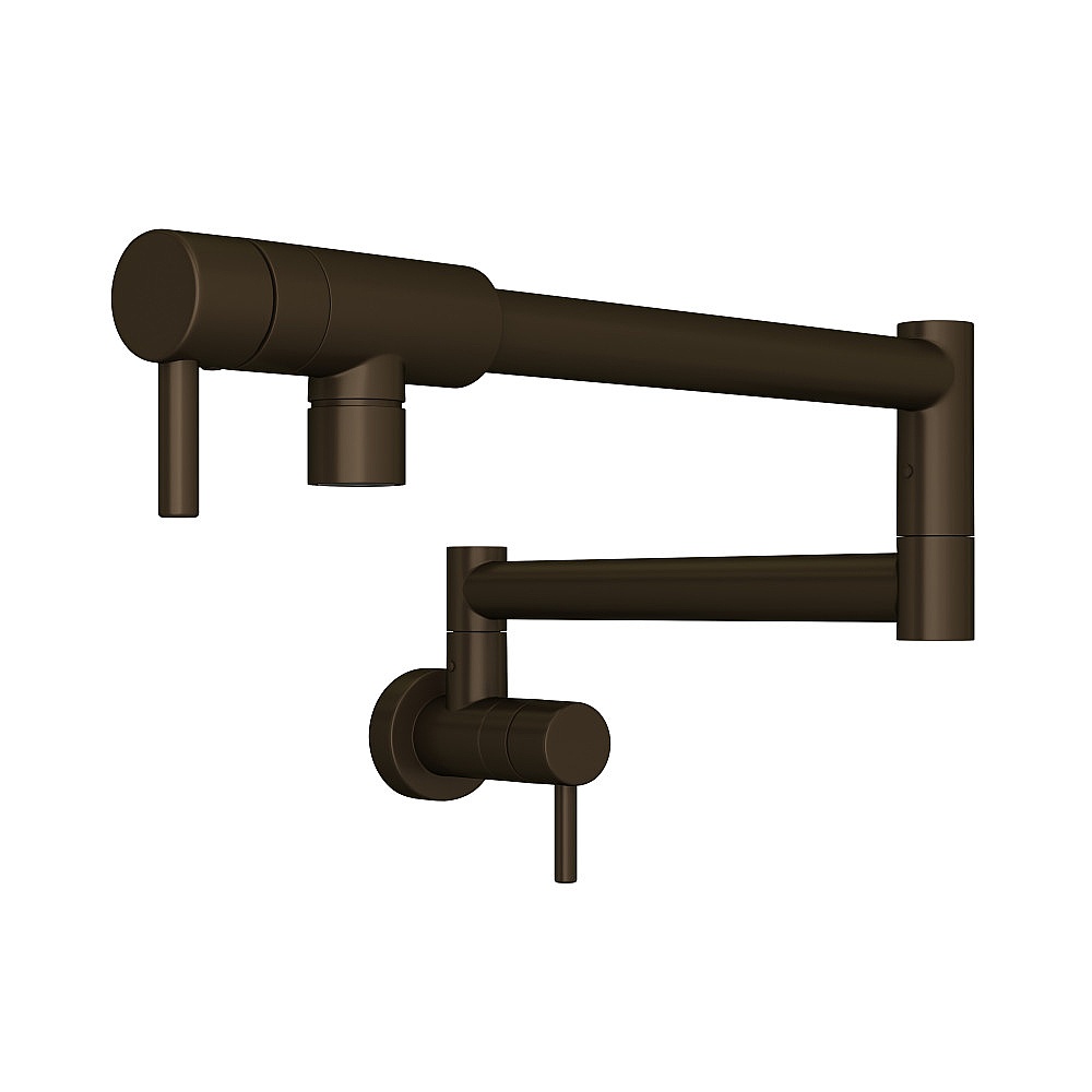 Rohl QL66L-TCB-2 Lux Pot Filler - Tuscan Brass