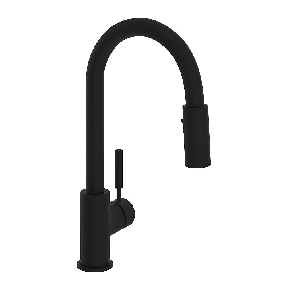 Rohl R7519MB Lux™ Pull-Down Bar/Food Prep Kitchen Faucet - Matte Black
