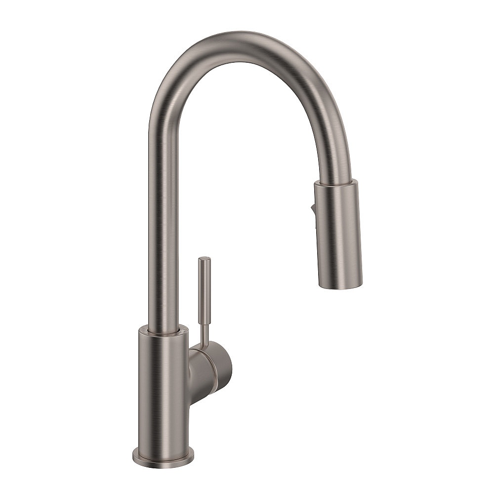 Rohl R7519STN Lux™ Pull-Down Bar/Food Prep Kitchen Faucet - Satin Nickel
