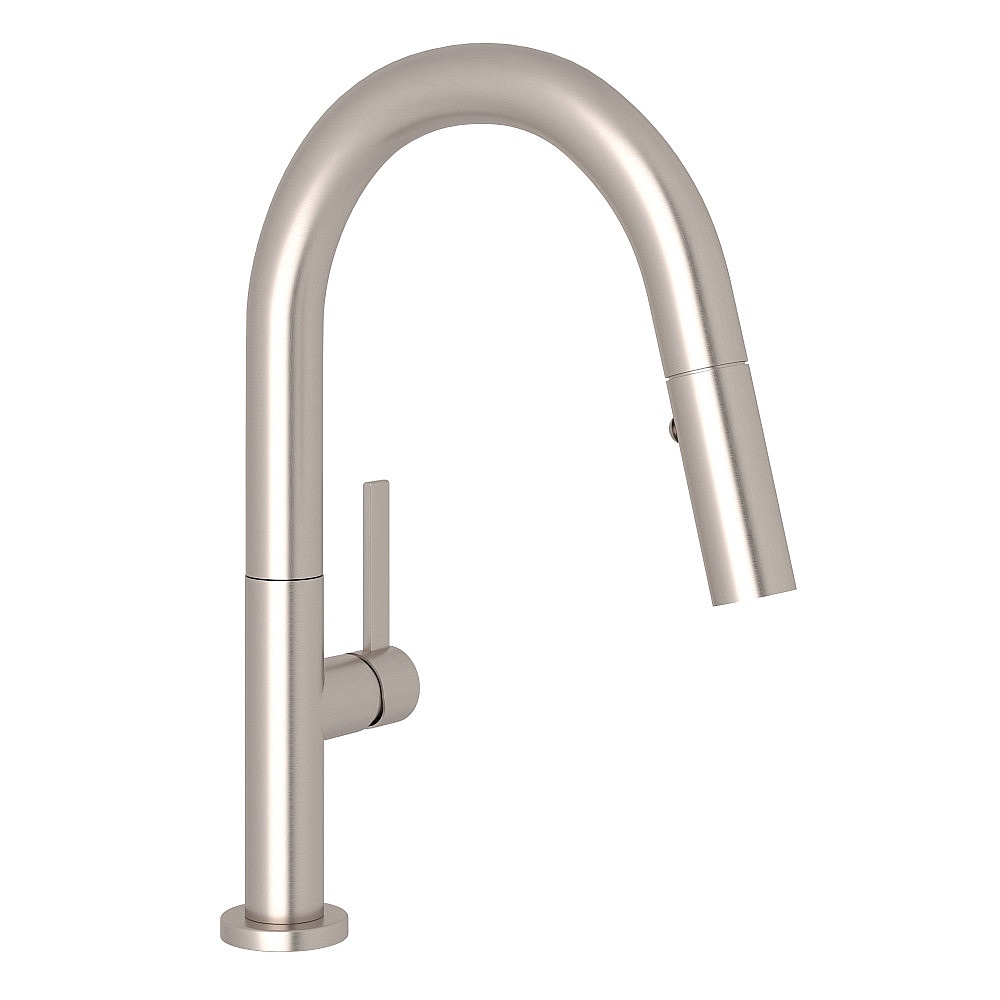 Rohl R7581SLMSTN-2 Lux™ Pull-Down Bar/Food Prep Kitchen Faucet - Satin Nickel