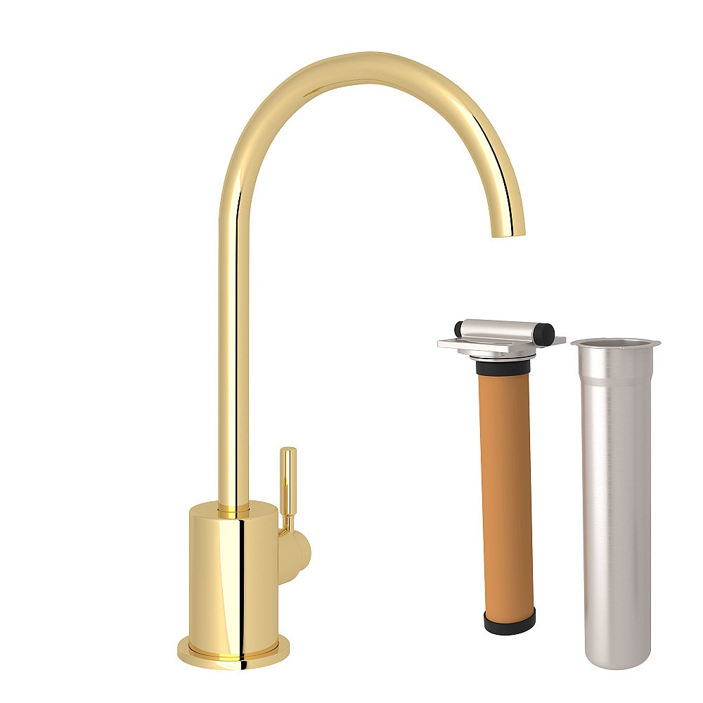Rohl RKIT7517ULB Lux™ Filter Kitchen Faucet Kit - Unlacquered Brass