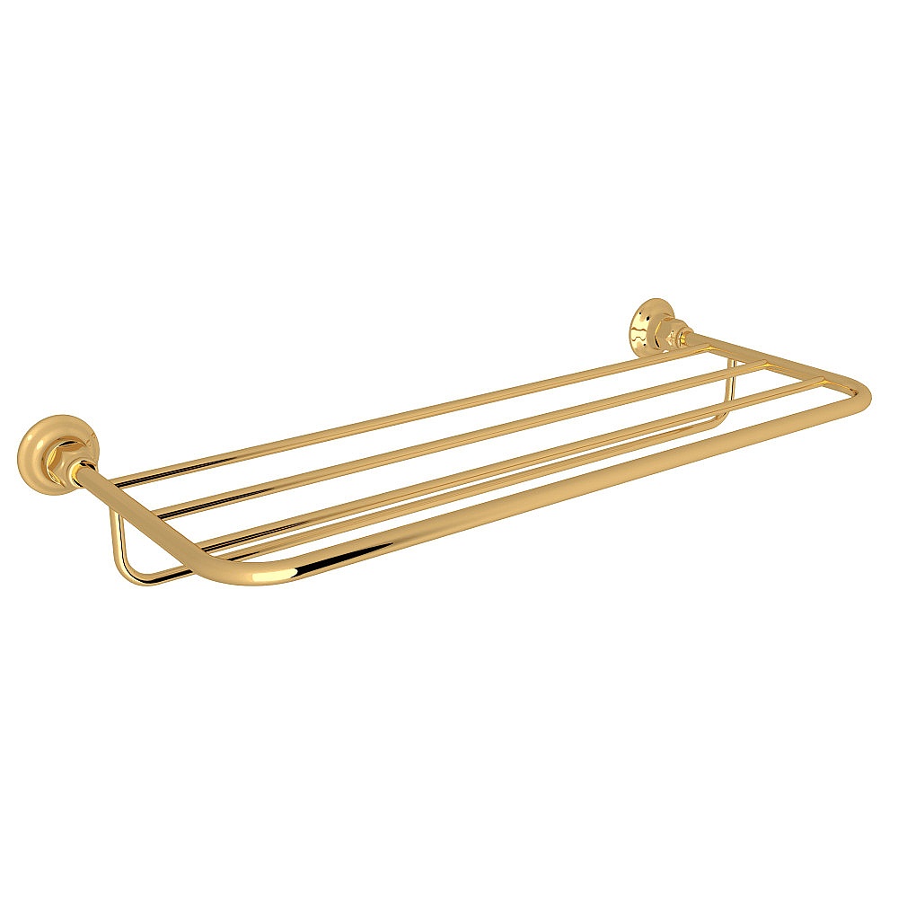 Rohl ROT10IB Wall Mount Towel Shelf - Italian Brass