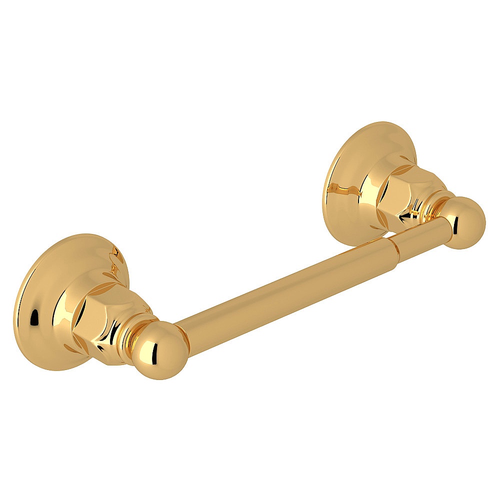 Rohl ROT18IB Toilet Paper Holder With Spring Loaded Roller - Italian Brass