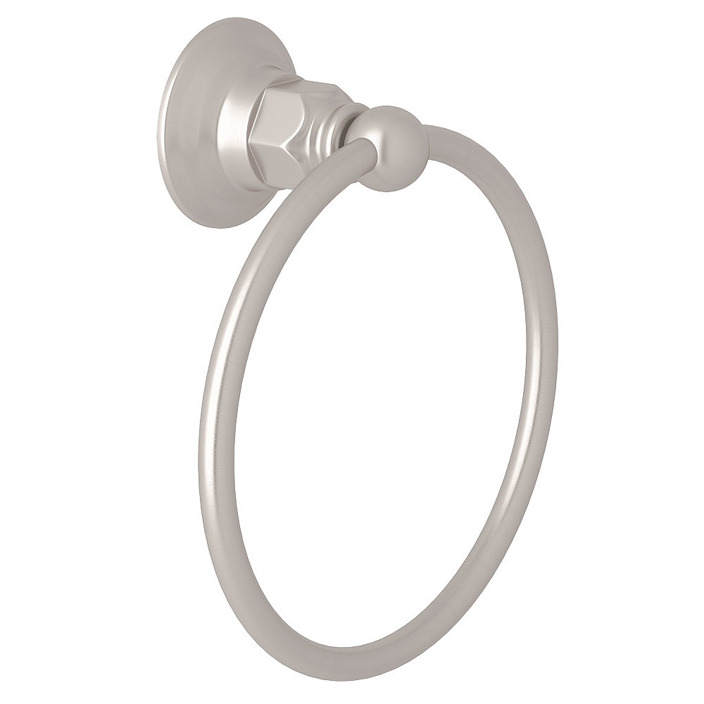 Rohl ROT4STN Towel Ring - Satin Nickel
