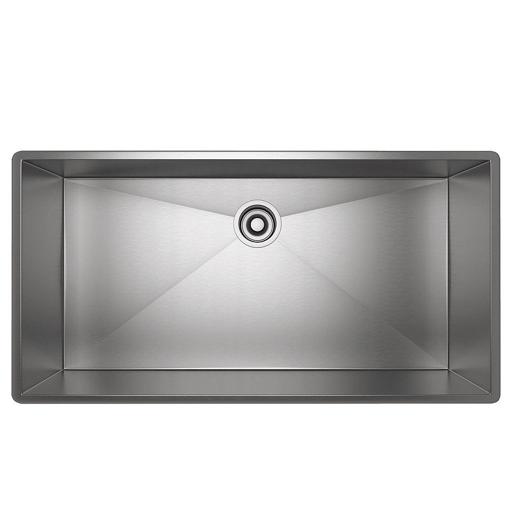Rohl RSS3618SB Forze™ 36" Single Bowl Stainless Steel Kitchen Sink - Brushed Stainless Steel