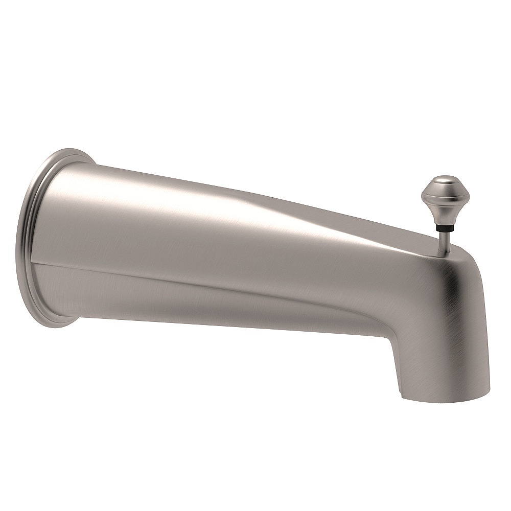 Rohl RT8000STN Wall Mount Tub Spout With Diverter - Satin Nickel